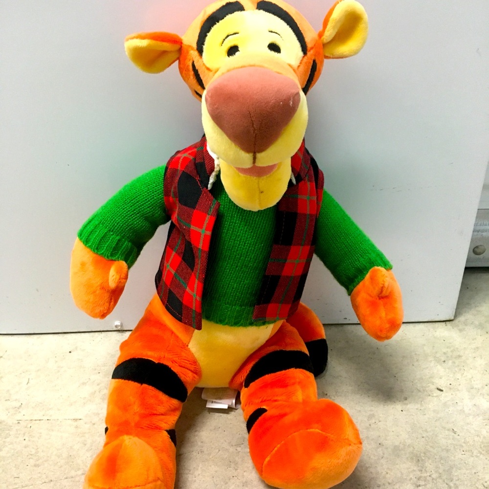 NEW Christmas Vest Tiger plush